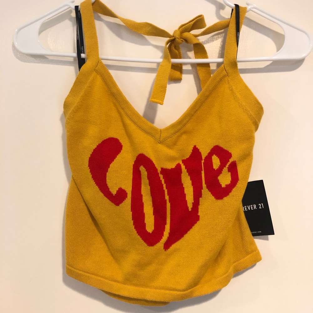 Retro Vintage Inspired LOVE Crop Top